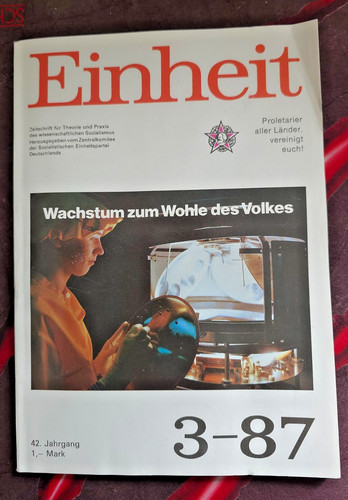 Ddr zeitschrift einheit - einheit, |